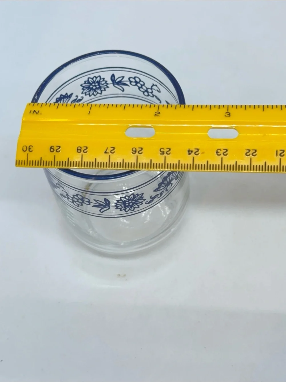 VTG 1970's Lot of 7 Libbey Corelle Old Towne Blue Onion 6oz Juice Glasses